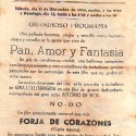 Programa de mano de la película 'Pan, Amor y Fantasía' del Cine Casino Caldense