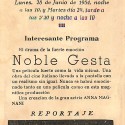 Programa de mano de la película 'Noble Gesta' (L'onorevole Angelina)