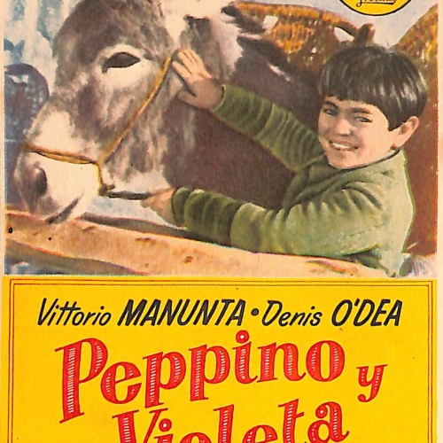 Programa de mano de la película 'Peppino y Violeta', Cine Casino Caldense