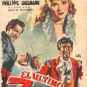 Programa de mano original de la película 'El último Zorro' (1953) y 'La Ruta del Cairo'