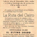 Programa de mano original de la película 'El último Zorro' (1953) y 'La Ruta del Cairo'
