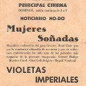 Programa de mano de la película 'Mujeres soñadas' (Les Belles de Nuit), 1954