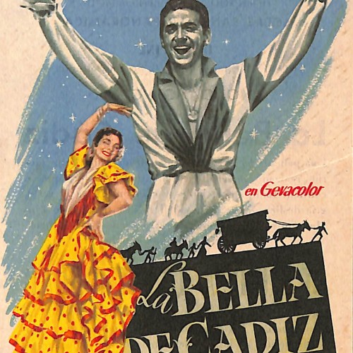 Programa de mano de la película 'La Bella de Cádiz'
