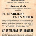 Programa de mano de cine español de la película 'Se interpone un hombre' (1953)