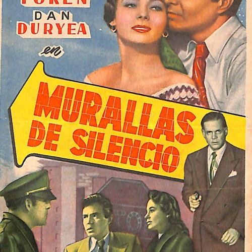 Programa de mano del Cine Bolos Montbuy: "Murallas de Silencio"