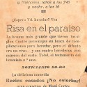 Programa de mano de la película 'Risa en el paraíso' (Cine Casino Caldense, 1953)