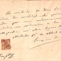 Documento manuscrito de cesión de derechos cinematográficos de la obra Juan José