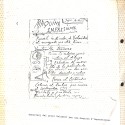 Folleto promocional de la película 'Lucha de Corazones' y boceto manuscrito de Fructuós Gelabert