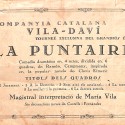 Programa de mano teatral "La Puntaire" en el Salón Moderno