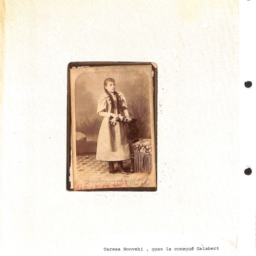Fotografía original de Teresa Bonvehí, esposa de Fructuoso Gelabert