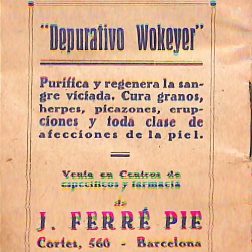 Folleto promocional o programa de mano de la película 'Su hermana de París' con Constance Talmadge