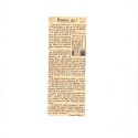 Recorte de prensa del periódico Paris Soir titulado 'Encore un !', firmado por Gaston Thierry, sobre la invención del cinematógr