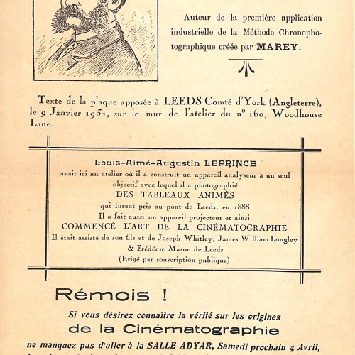 Panfleto sobre Louis-Aimé-Augustin Le Prince