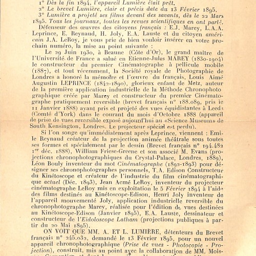 Panfleto sobre Louis-Aimé-Augustin Le Prince