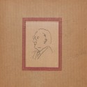 Lámina biográfica de Raoul Grimoin-Sanson con ilustración