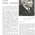 Artículo In Memoriam dedicado a Louis Lumière en la revista AFITEC