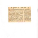 Recorte de prensa original sobre un rodaje en Lyon del film 'Le Cinématographe Lumière'
