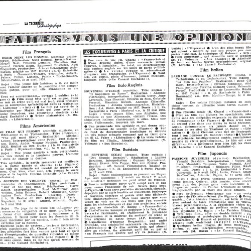 Extracto de la revista 'La Technique Cinématographique' con artículo sobre Louis Lumière