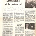 Recorte de revista sobre los hermanos Lumière y el nacimiento del cine