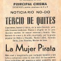 Programa de mano de la película 'La Mujer Pirata' y 'Tercio de Quites' de 1952