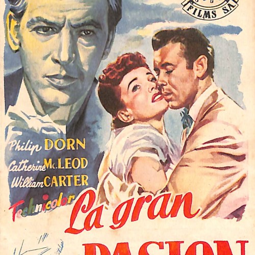 Programa de mano de la película 'La gran pasión'
