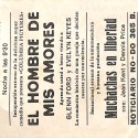 Programa de mano de la película 'El hombre de mis amores'