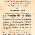 Programa de mano de la película 'La pasión de su vida' (Cine Casino Caldense, 1954)