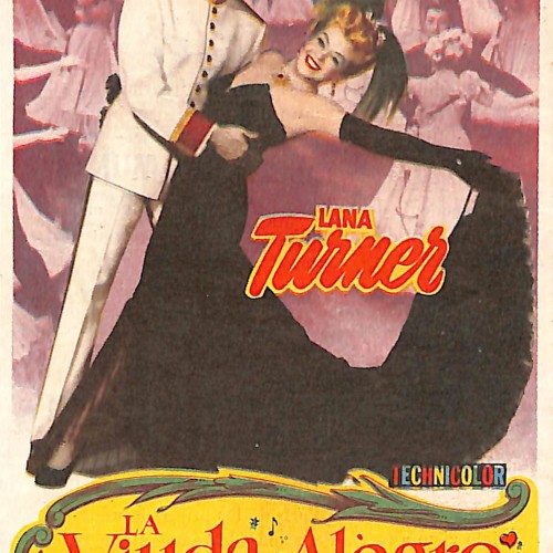 Programa de mano de la película 'La Viuda Alegre' (Ideal Cine, 1954)