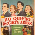 Programa de mano de la película 'No quiero decirte adiós'