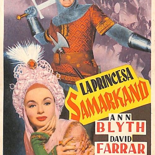 Programa de mano de la película 'La Princesa Samarkand' (Cine Casino Caldense, 1952)