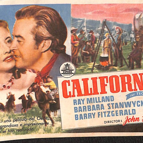 Programa de mano de la película 'California' (1947)