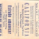 Programa de mano de la película 'California' (1947)