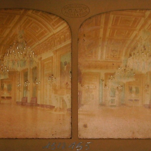 Vista Estereoscópica Tissue: Salon de la Paix, Palais des Tuileries
