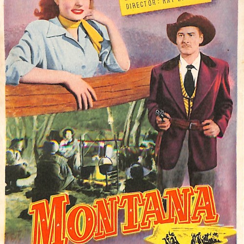 Programa de mano de la película 'Montana' con publicidad del Cine Casino Caldense (1953)