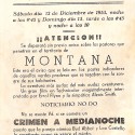 Programa de mano de la película 'Montana' con publicidad del Cine Casino Caldense (1953)