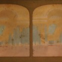 Tarjeta estereoscópica 'tissue' (translúcida coloreada), Galerie des Batailles, Palais de Versailles