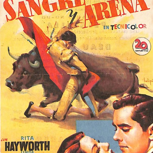 Programa de mano de la película Sangre y Arena (1941)