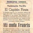 Programa de mano de la película 'Mi mula Francis' (1950)