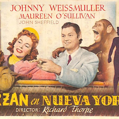 Programa de mano de la película "Tarzán en Nueva York" (1942)