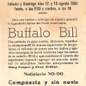 Programa de mano de la película 'Buffalo Bill', 1950