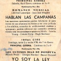 Programa de mano de la película 'Hablan las campanas', 1951.