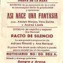 Programa de mano de cine de la película 'Así nace una fantasía' (The Goldwyn Follies)