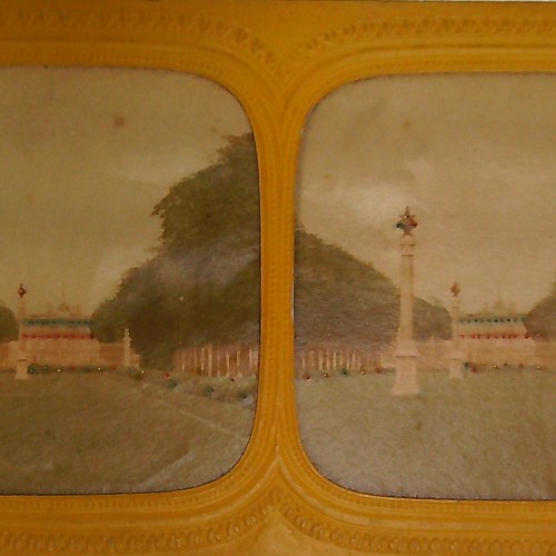 Vista Estereoscópica Tisue "Jardin du Luxembourg"