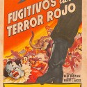 Programa de mano de la película 'Fugitivos del terror rojo' (Cine Casino Caldense, 1954)