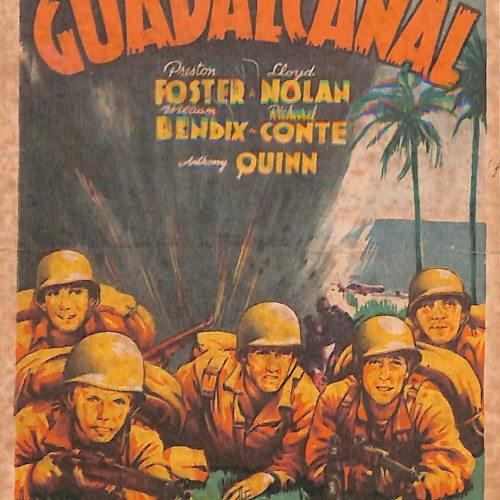 Programa de mano de la película Guadalcanal