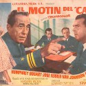 Programa de mano de la película "El motín del Caine" (The Caine Mutiny), publicidad del Ideal Cine y Principal Cinema