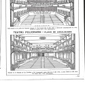 Página impresa con planos de localidades del Teatro Romea y Teatro Poliorama de Barcelona