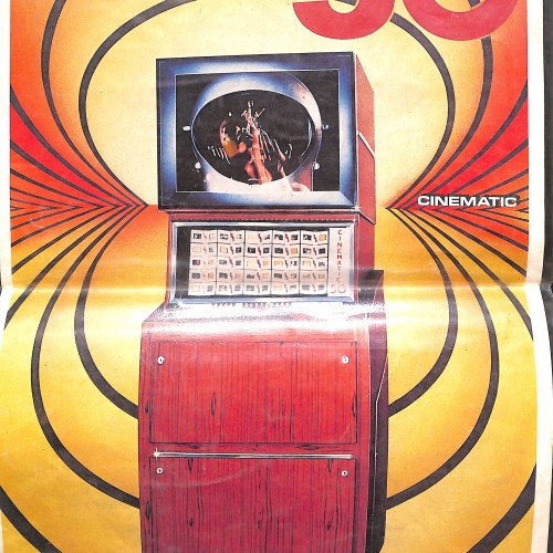 Folleto publicitario de la Video Jukebox Cinematic 50