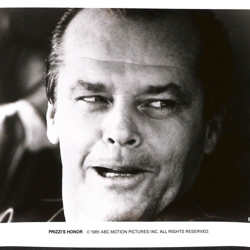 Fotografía publicitaria original de Jack Nicholson en 'El honor de los Prizzi' (1985)