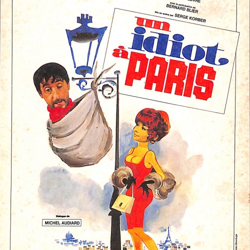 Programa de mano de la película "Un idiot à Paris" (Un idiota en París)